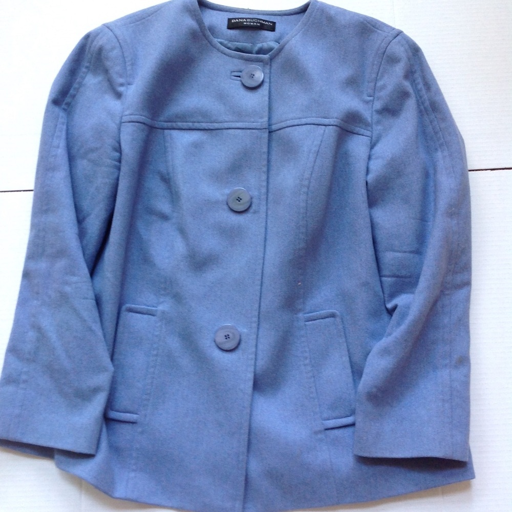 Dana Buchman Blue Wool Blazer Woman's